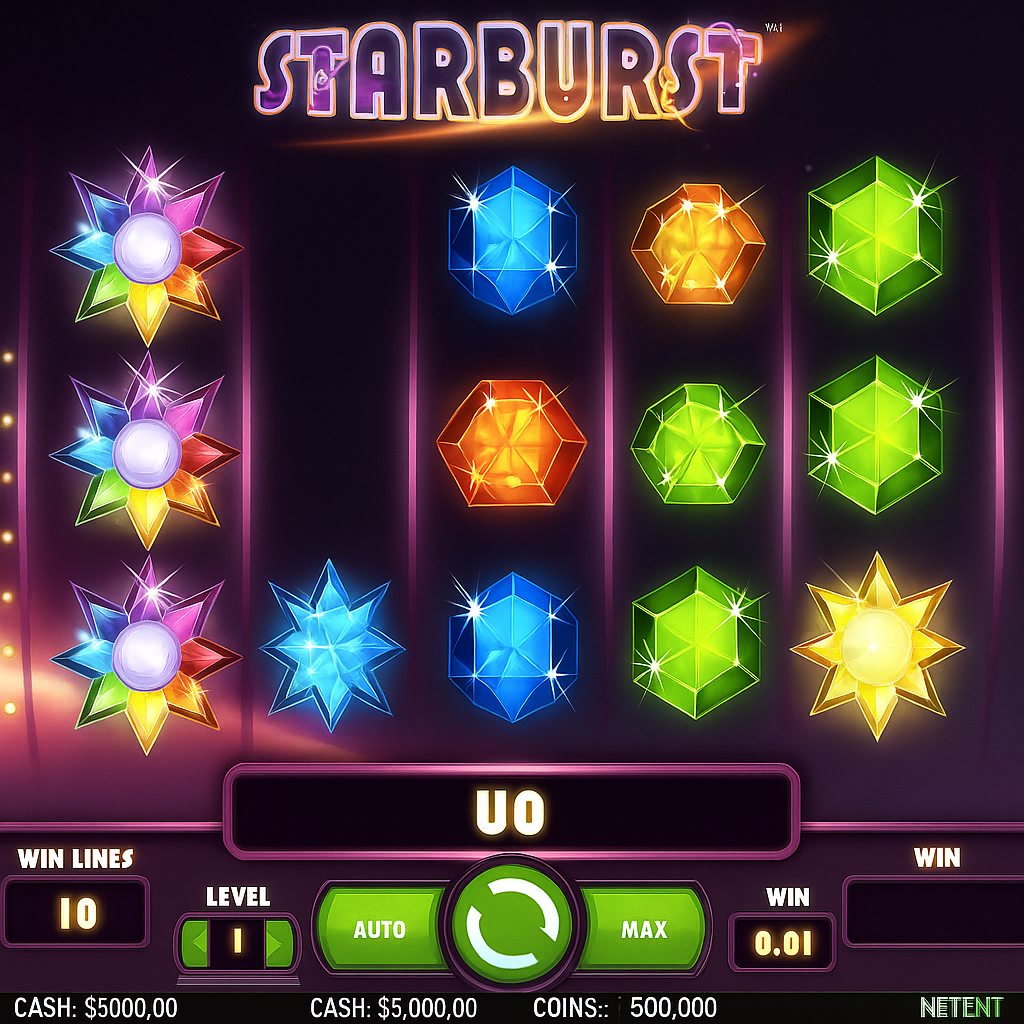 Stars - Starburst Slot Game - NetEnt